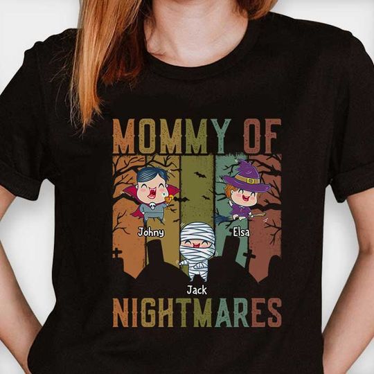 Discover Mommy Of Nightmares - Personalized Unisex T-Shirt
