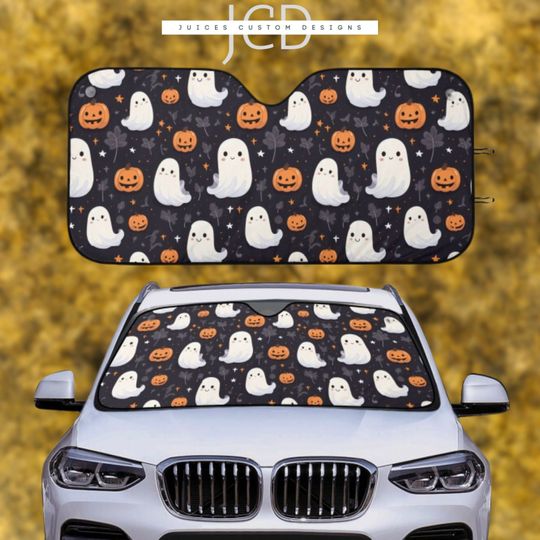 Discover Cute Halloween Pumpkin Ghost Car Sun Shades