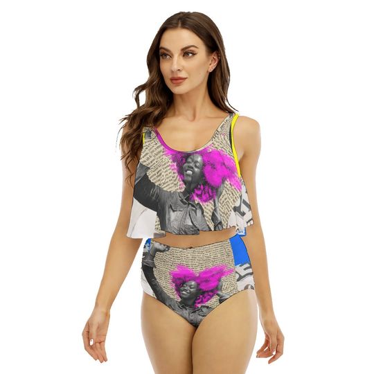Discover Bikini Women's Ruffled Vest Bikini Swimsuits