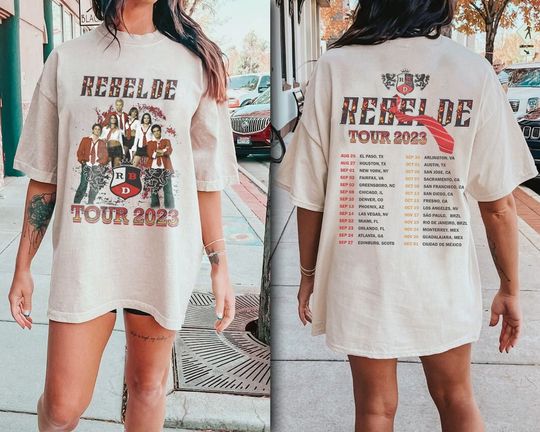 Discover I"m rebel Tour 2023 Shirt, RBD Bestame without fear vintage shirt