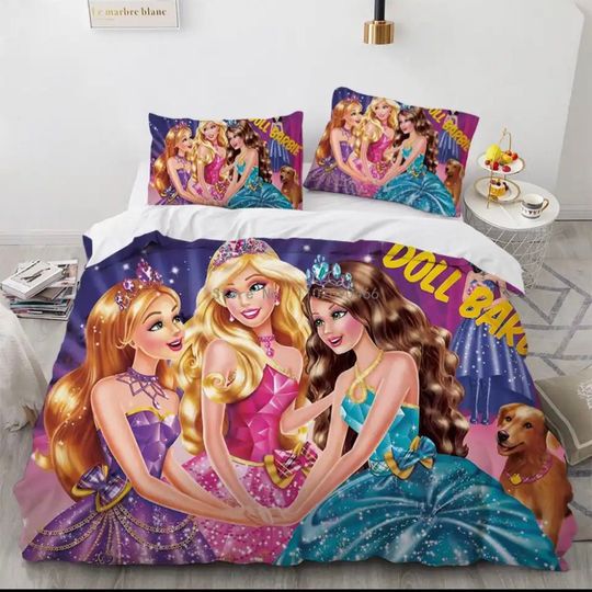Discover Princess Barbie and friends Bedding Set