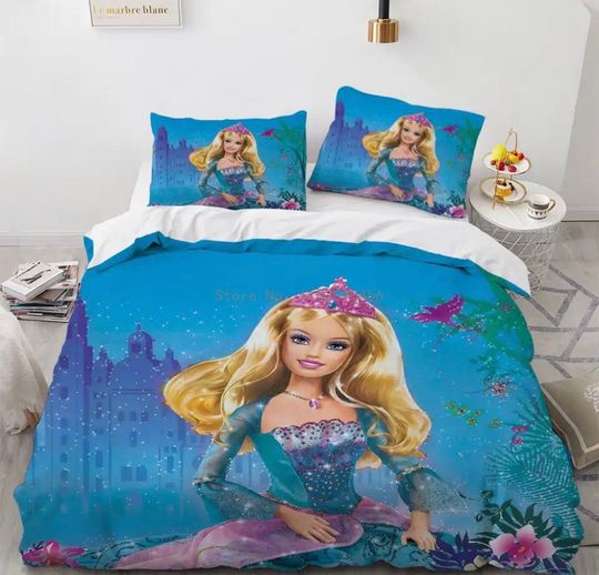Discover Barbie  style Bedding Set