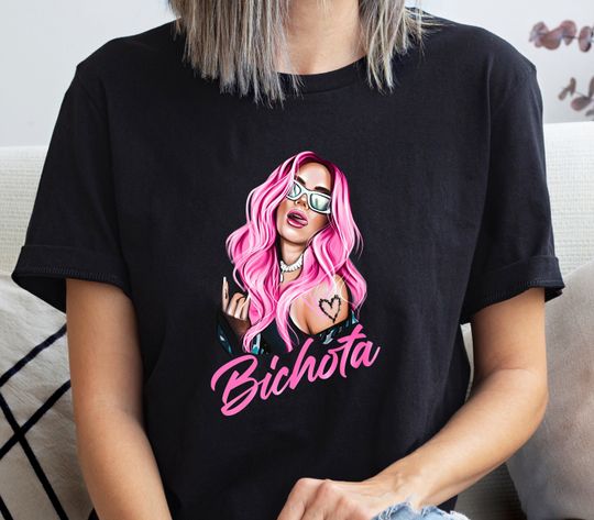Discover Karol G pink hair Shirt, La Bichota Shirt, Bichota Gift, Hispanic Gift, Reggaeton Shirt, Karol G Fan Shirt