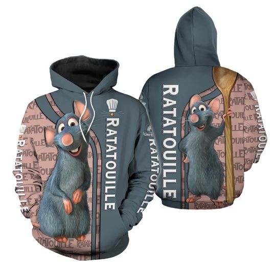 Discover The Rat Chef Character 3D Shirt, Chef Story Movie 3D Print HHoodie