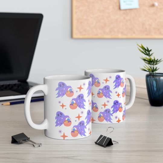 Discover Halloween Spooky Ghosts Coffee Mug
