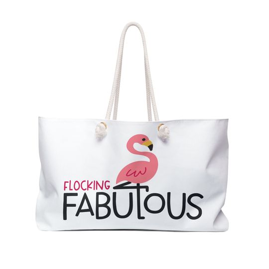 Discover Fabulous Flamingo Weekender Bag