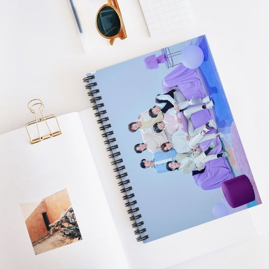 Discover BTS notebook, spiral notebook - ruled line