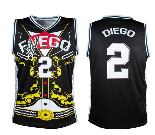 Discover Fuego Basketball Jersey Custom Name & Number