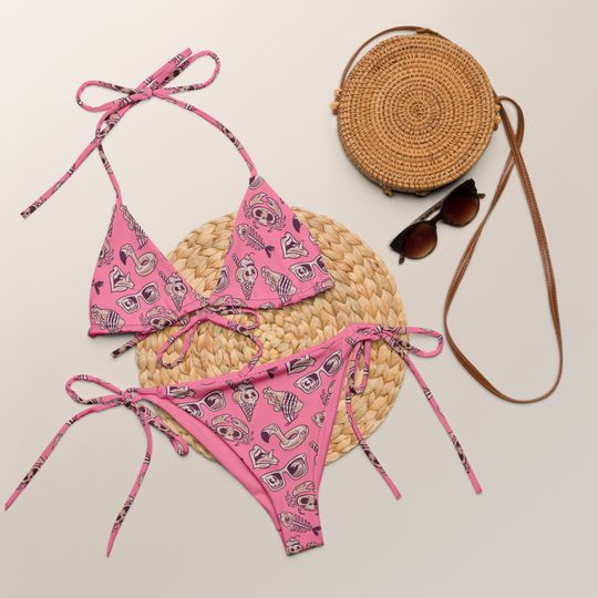 Discover Sling Bikini Spooky Summer Patern