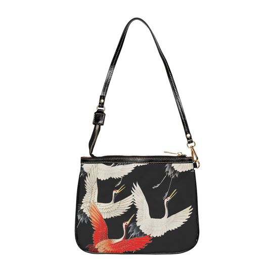 Discover Flying Cranes Small Shoulder Bag