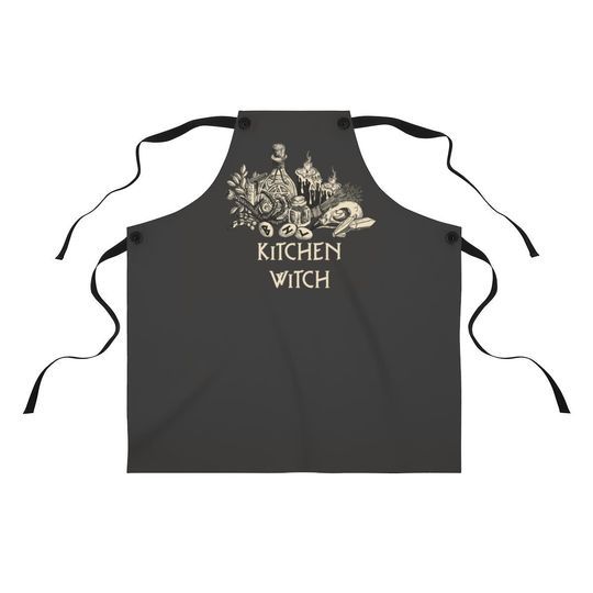 Discover Kitchen Witch Occult Black Magic Halloween Horror Apron