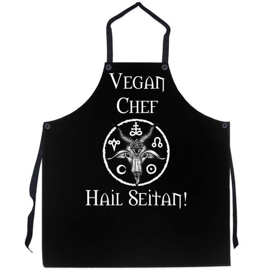 Discover Baphomet Satanic Halloween Horror Apron