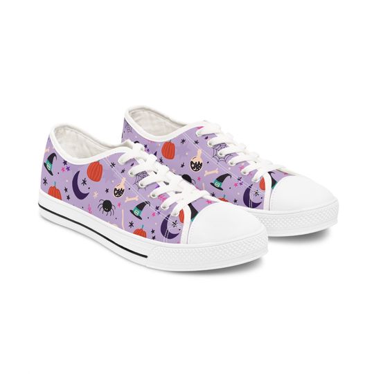 Discover Halloween Women's Low Top Sneakers, Spooky Season Low Top Sneakers
