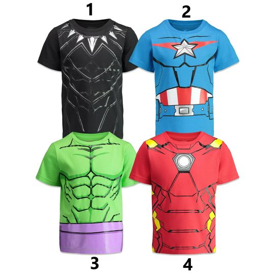 Discover Superhero Team Costume 3D T-Shirt, Marvelous Hero Suit Cosplay 3D T-Shirt