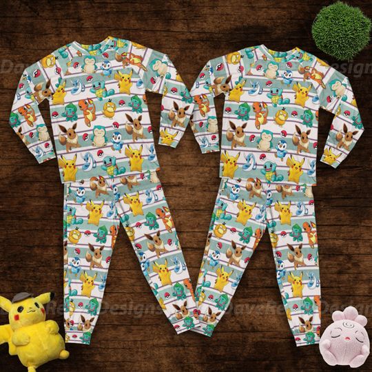 Discover Pika Summer Pajamas Set for Kids