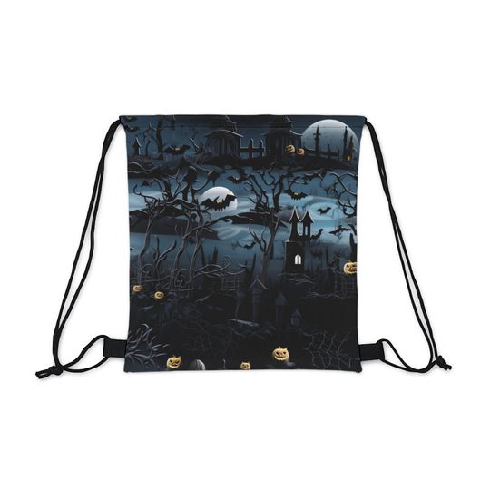 Discover Drawstring Trick or Treat Bag, Halloween Fun Drawstring Bag