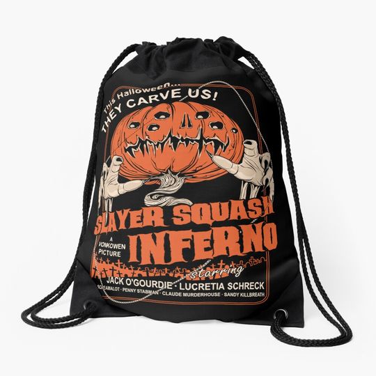 Discover Slayer Squash Inferno Drawstring Bag