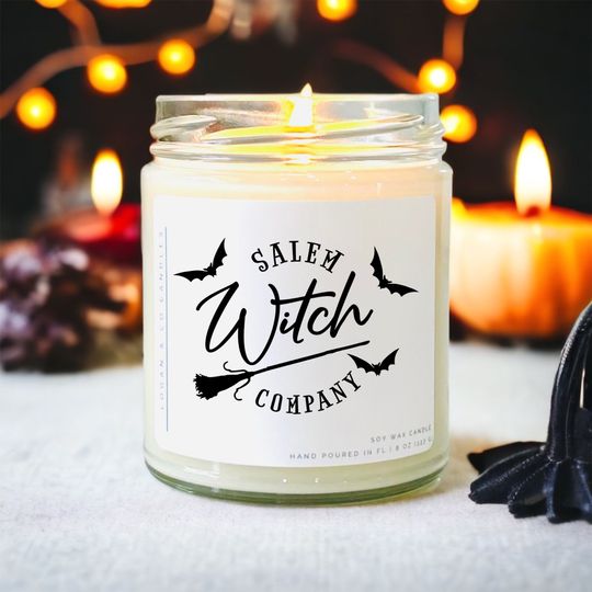 Discover Salem Witch Company Soy Candle, Halloween Decor, Halloween Candle, Autumn Candle, Halloween Gift
