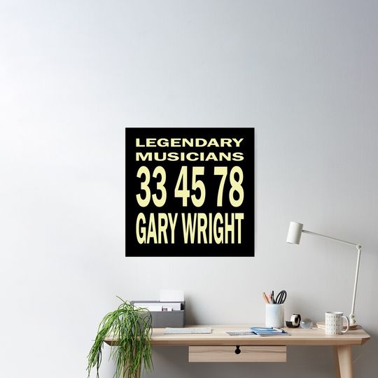 Discover Gary Wright Poster, Musical Poster