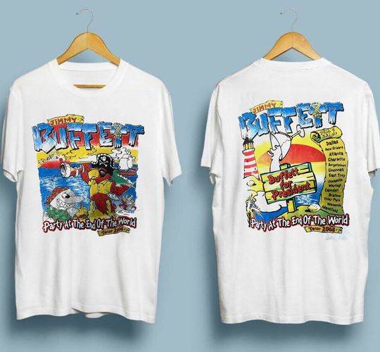 Discover Jimmy Buffett Tour Shirt, Party At the end of The World Shirt