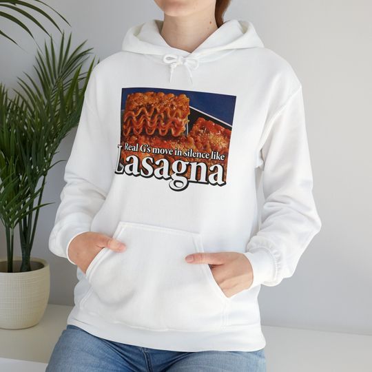 Discover Real G's Move in Silence Like Lasagna, Front And Back Hoodie