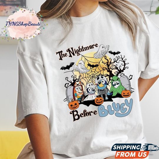 Discover BlueyDad Halloween Shirt, BlueyDad Shirt, Happy Halloween Shirt