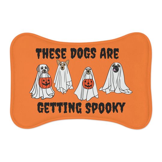Discover Halloween Pet Pet Bowls Mats Vintage