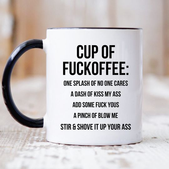 Discover Coffee Mug, Fuckoffee Funny Coffee Mug, Funny Mugs