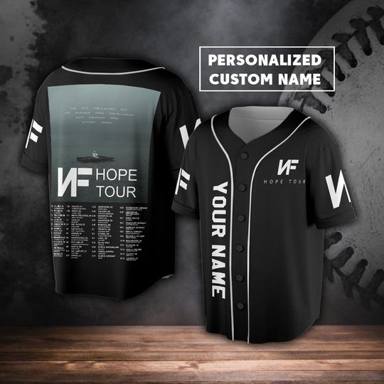 Discover NF Hope Tour 2023 Rap Baseball Jersey