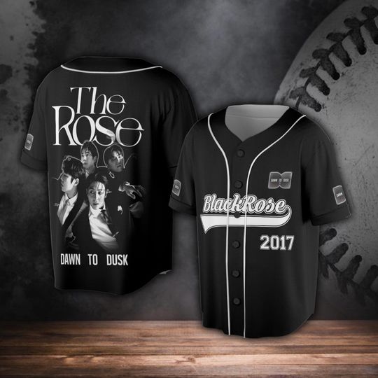 Discover The Rose Kpop Baseball Jersey, Dawn To Dusk World Tour 2023 Shirt, Indie Rock Band Merch