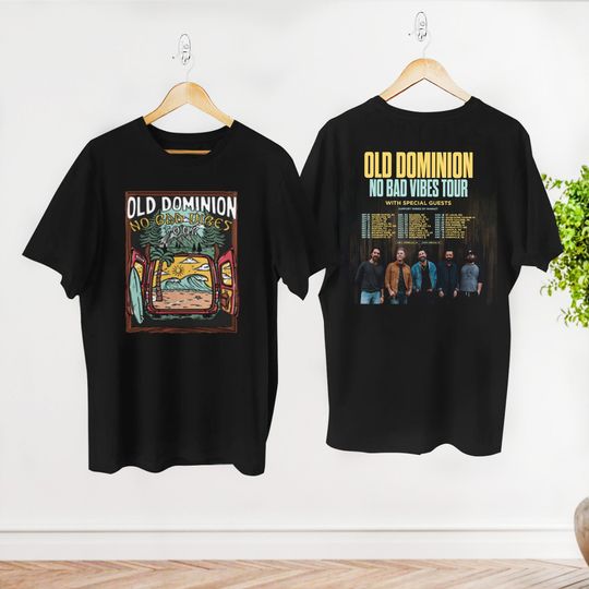 Discover Tour 2023 Old Dominion Band No Bad Vibes T-Shirt, Old Dominion