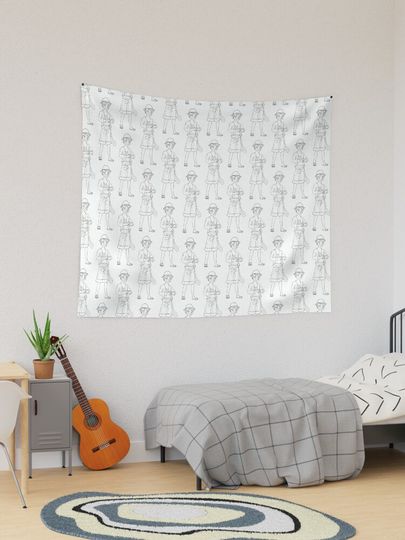 Discover Anime character with straw hat | Tapestry