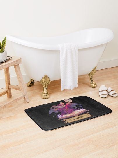 Discover Dark Echolocation: The Bat Warlock Spellweaver - RPG Character | Bath Mat