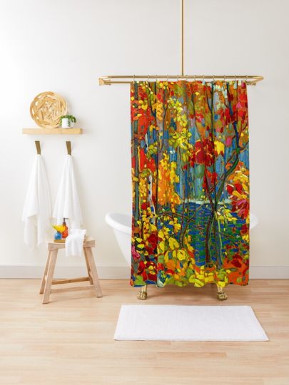 Discover THE POOL : Vintage 1919 Tom Thomson Algonquin Park Art Print | Shower Curtain