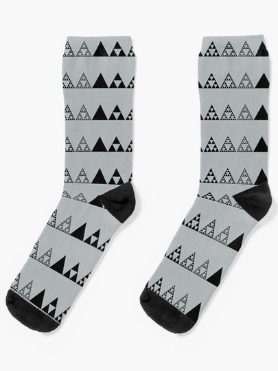 Discover Sierpinski, Triangle, Mathematics, Fractal, Math, Geometry | Socks