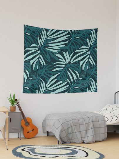 Discover Tropical Lush Monstera Pattern | Tapestry