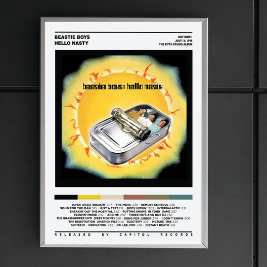 Discover Beastie Boys - Hello Nasty Album Premium Matte Vertical Posters