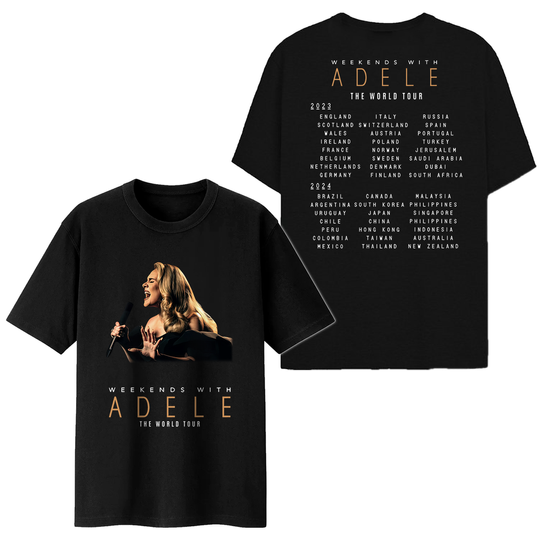 Discover The Weekends With Adele The World Tour 2023-2024 T-Shirt