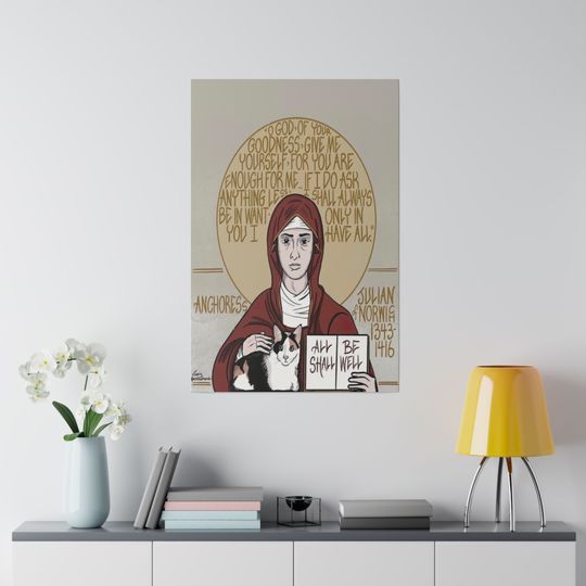 Discover Julian of Norwich (1343-1416), Anchoress Canvas