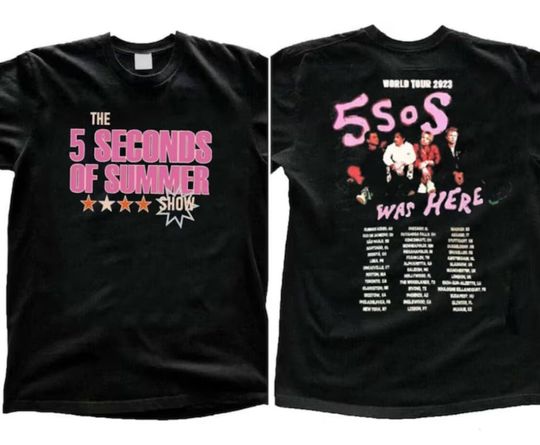 Discover 5SOS Show World Tour 2023 T-Shirt