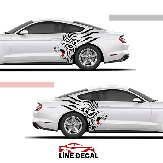 Discover Tiger Cast Wrap Graphic Truck Bed Decal