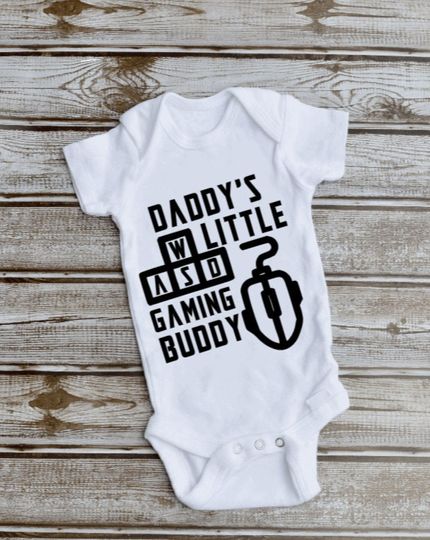 Discover Daddy's Little Gaming Buddy, Gamer Daddy, Gamer Dad Onesie