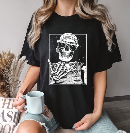 Discover Rock Hand Funny Halloween T-Shirt