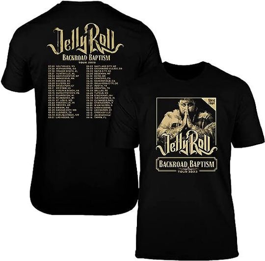 Discover Jellys Rolls 2023 Tour Shirt, Jellys Rolls Backroad Baptism 2023 Tour Shirt