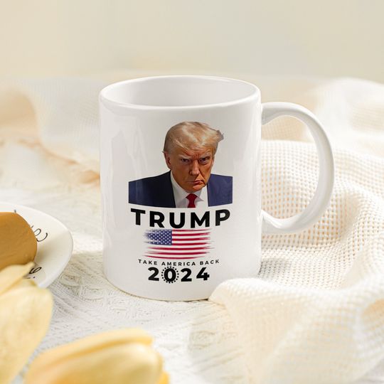 Discover Not Guilty Trump Mugshot Coffee Mug