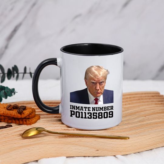 Discover Donald Trump Gag Gift Mug with Mugshot Design