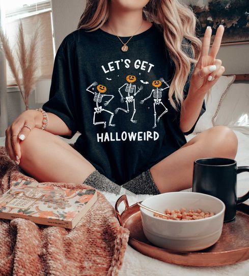 Discover Dancing Skeletons Shirt Cute Halloween shirt