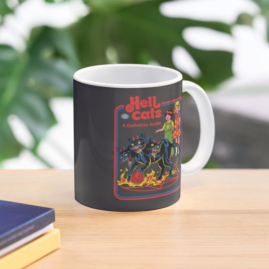 Discover Horror Hell Cats Mug, Halloween Mug