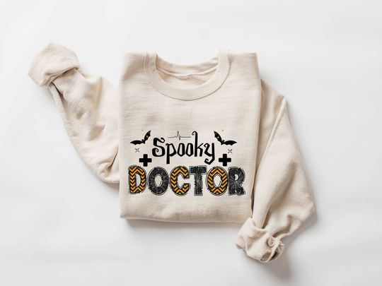Discover Spooky Doctor Halloween Sweatshirt