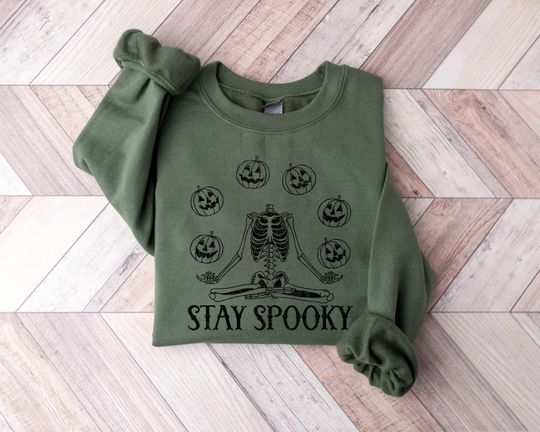 Discover Stay Spooky Skeleton Sweatshirt